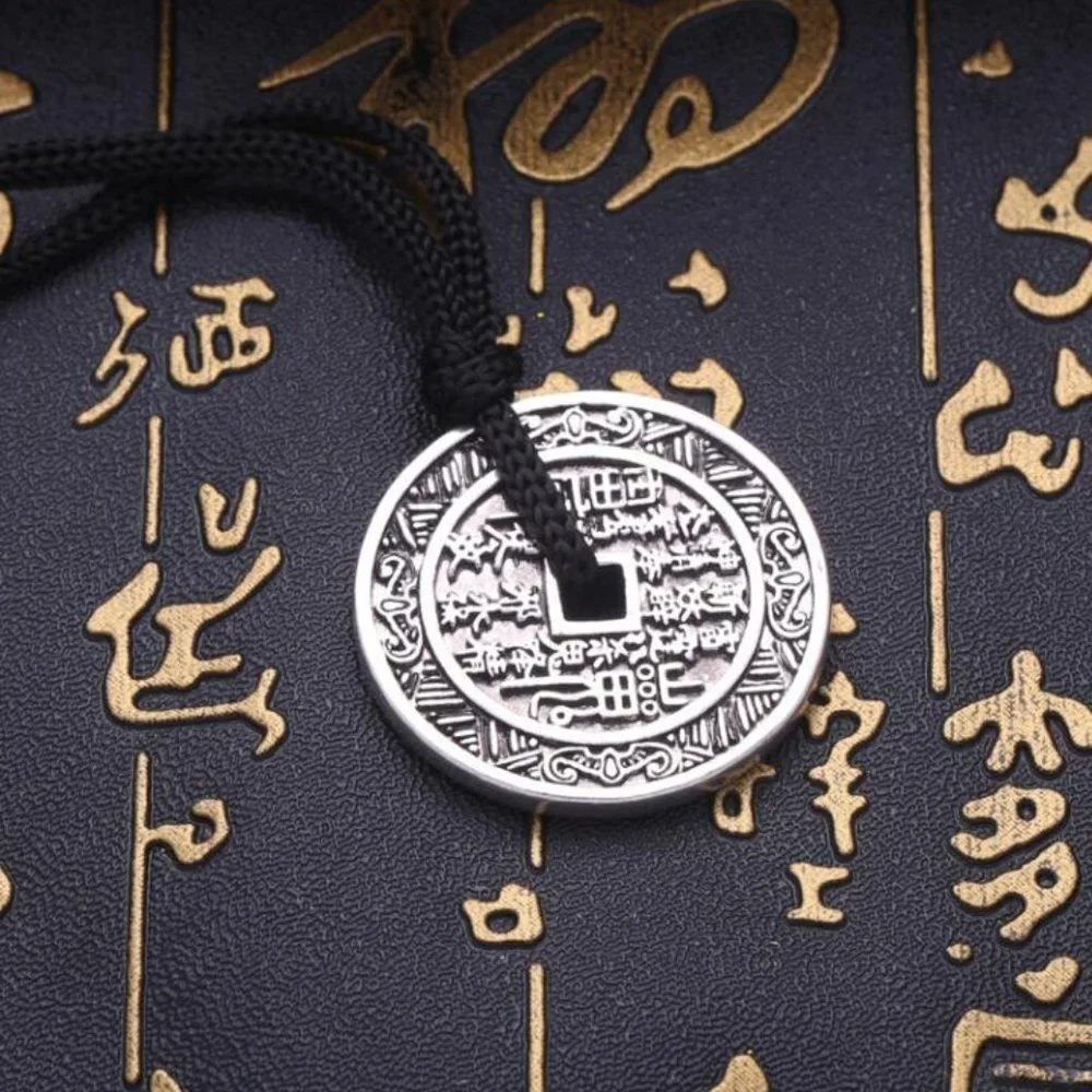 ❤️Chinese Tibetan Trigram Copper Necklace, N90201P152